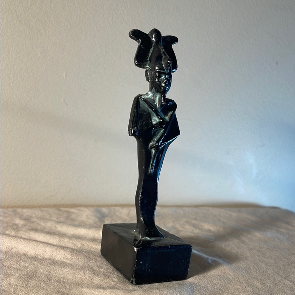 Bronze Statue Osiris Egyptian God Rare Underworld Vintage 0312 Figure Sculpture
